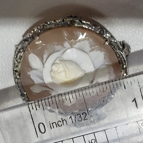 Real Shell Cameo Pin/Pendant - Picture 10 of 11